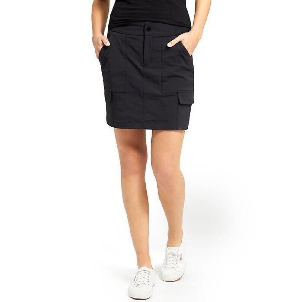 ATHLETA Black Athleisure Trekkie Skort 2.0 Size 6